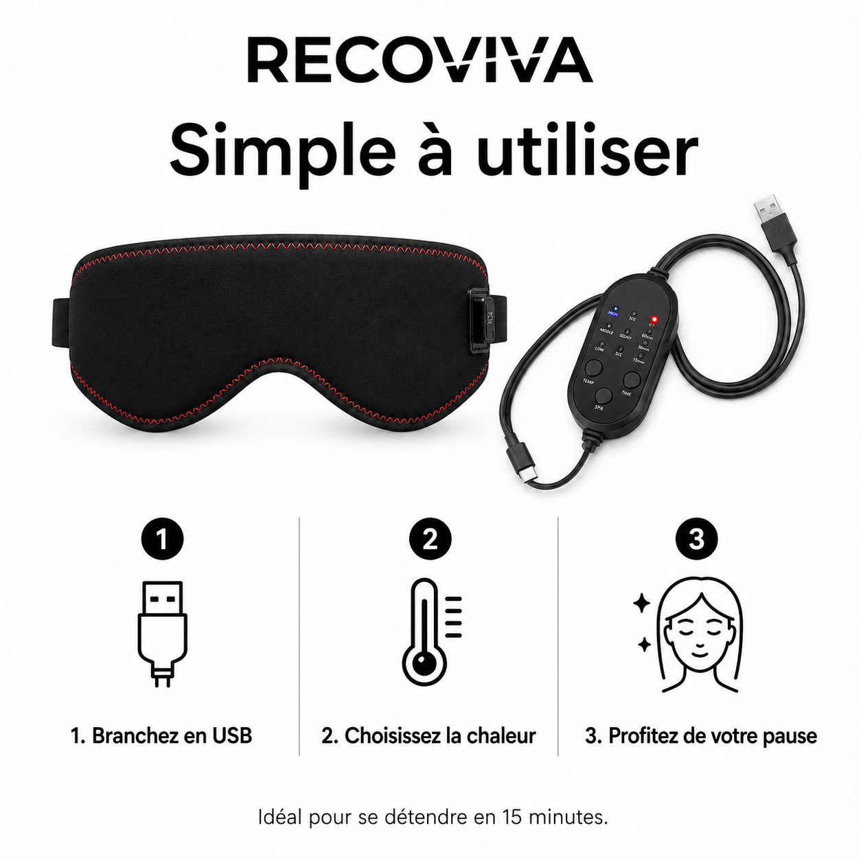 Masque Chauffant pour les Yeux